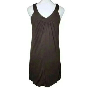 Soprano women's brown t shirt dress size small